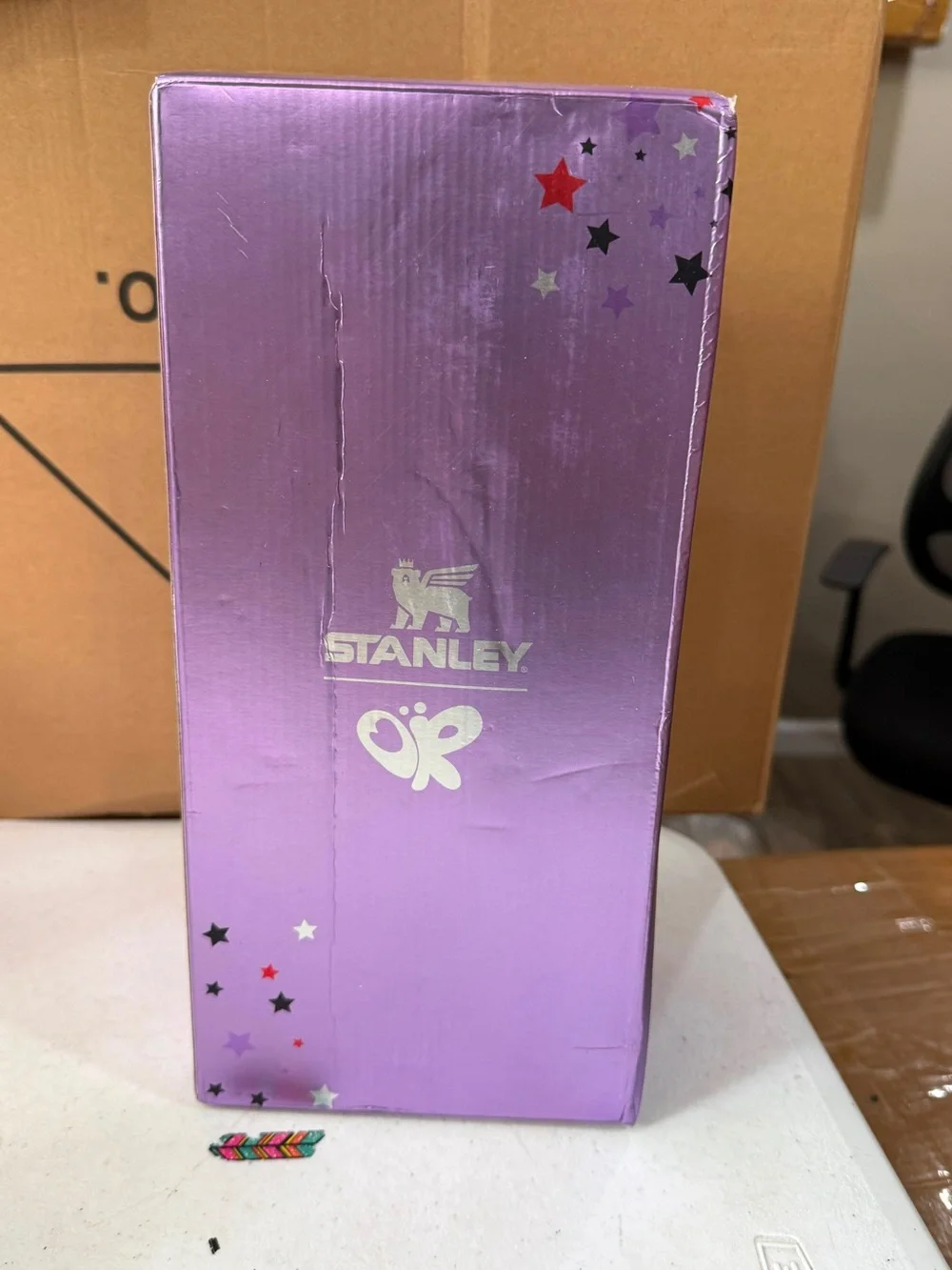 Stanley Purple Quencher H2.0 Tumbler Packaging